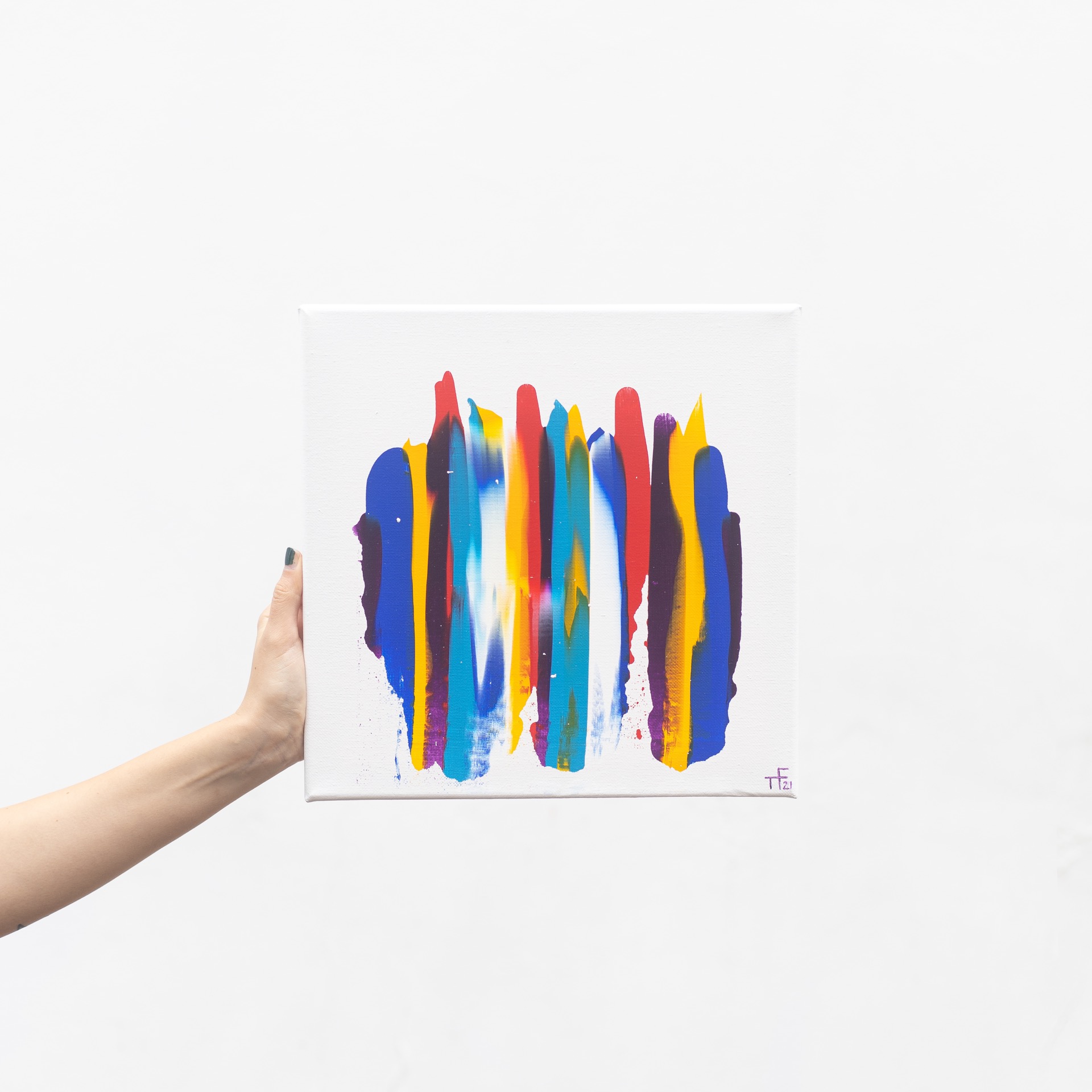 Jazz, akryl na plátně, 40x40 cm